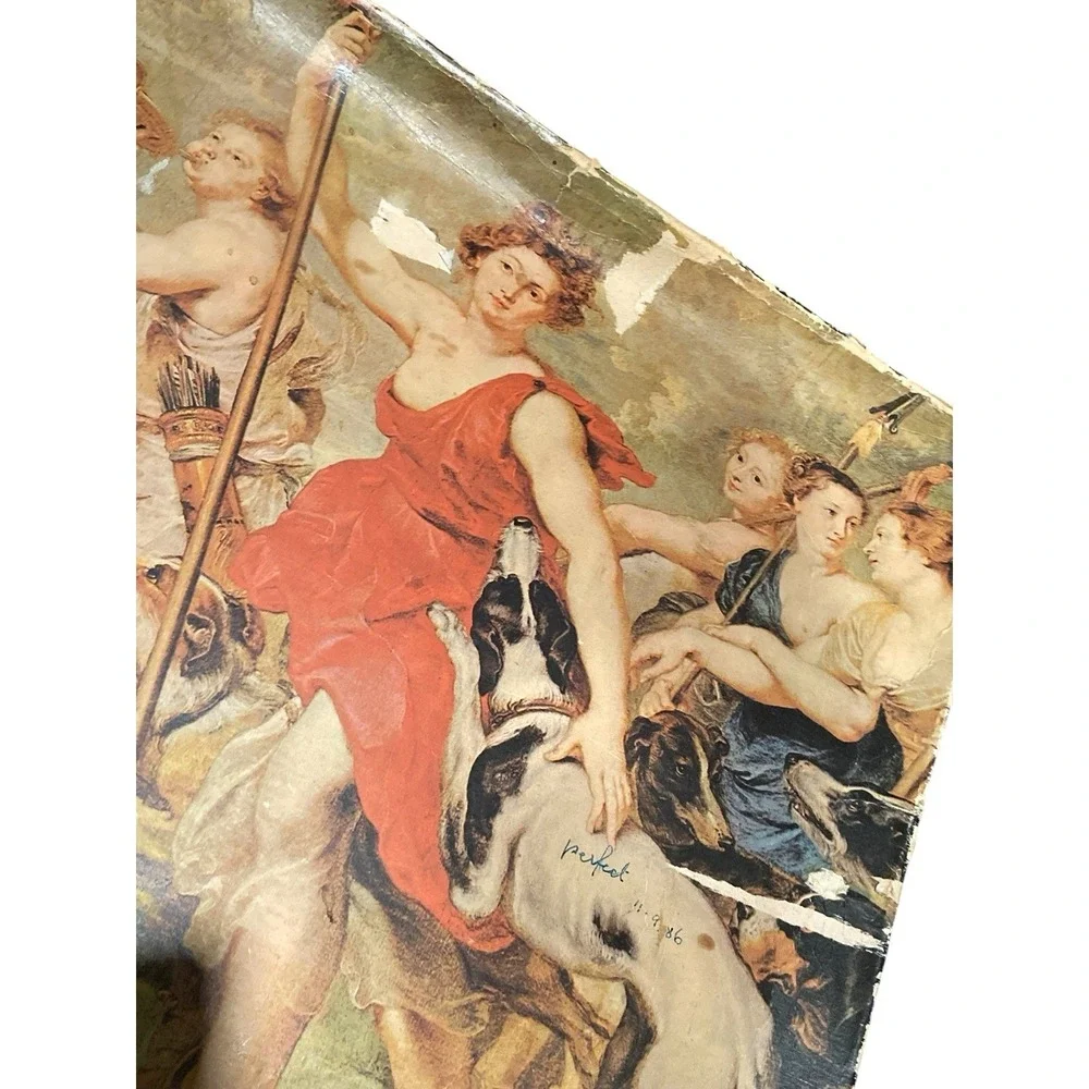 Vintage 1971 Waddingtons Diana Hunting Rubens Puzzle Complete No. 501